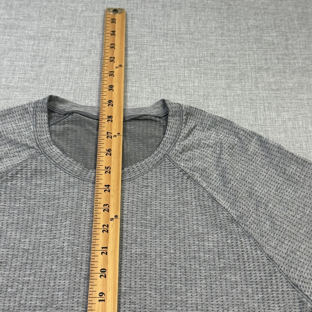 Lululemon Metal Vent Tech T-Shirt Mens Large Gray Training Short Sleeve Crewneck - Picture 9 of 10